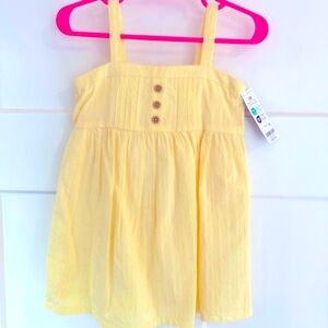 OshKosh B'gosh Light Yellow Dress with Button Accents
